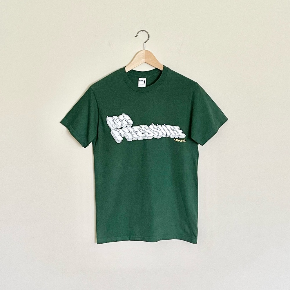 Logic No Pressure Broken Logo Forest Green Rap Capsule T Shirt Adult Small